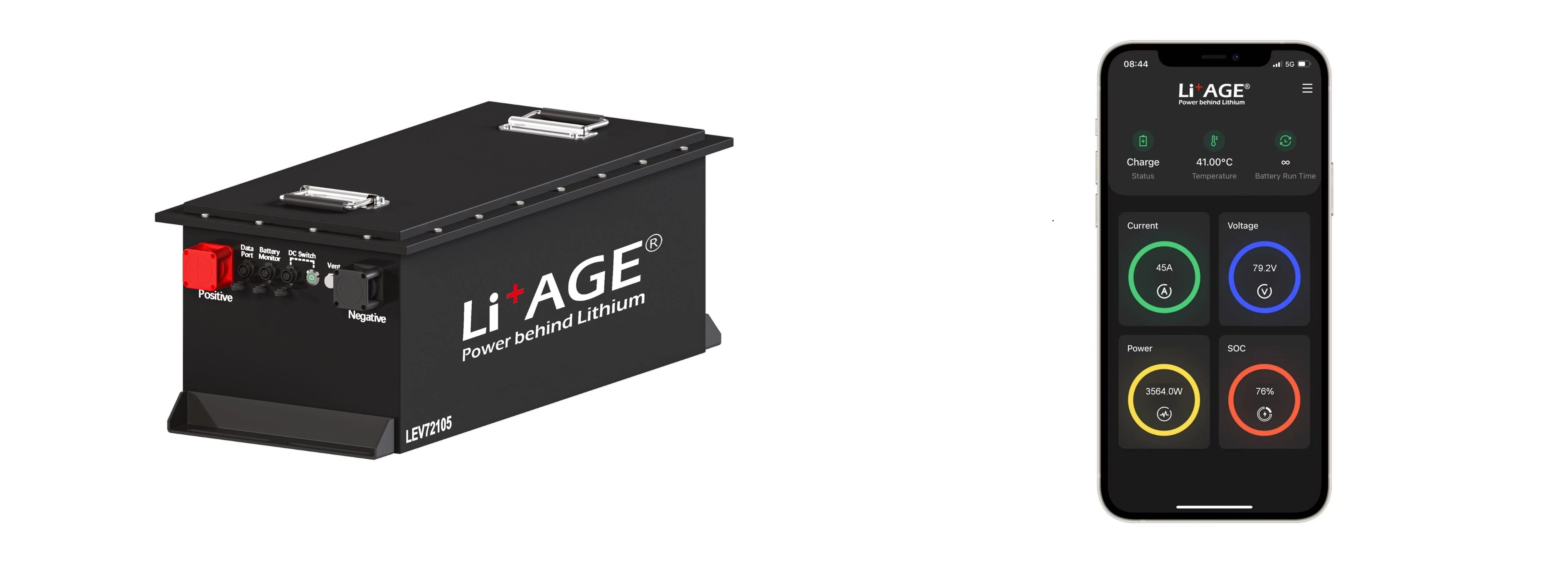 LEV72105 72V LiFePO4 battery for rickshaw, tuk tuk.webp